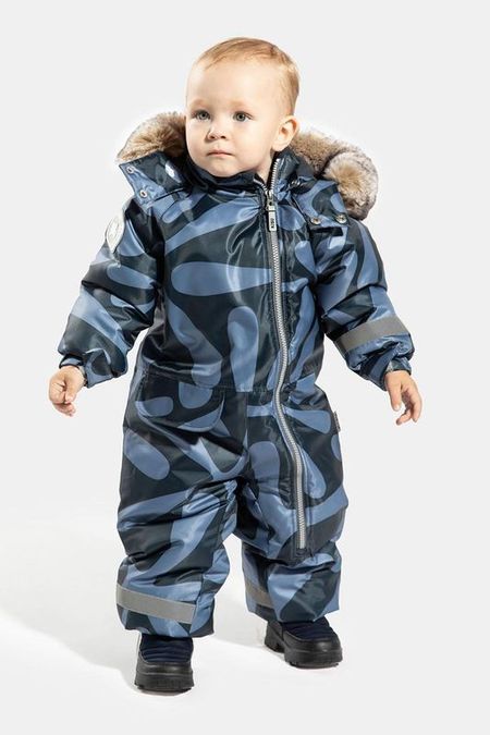 Комбинезон утепленный с меховой опушкой Kisu 10425₽