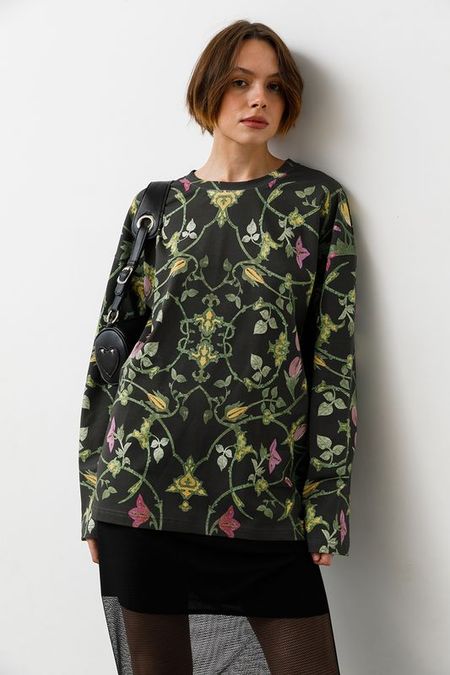 Лонгслив хлопковый с принтом Ночной Шираз ARTOGRAPH 5992₽