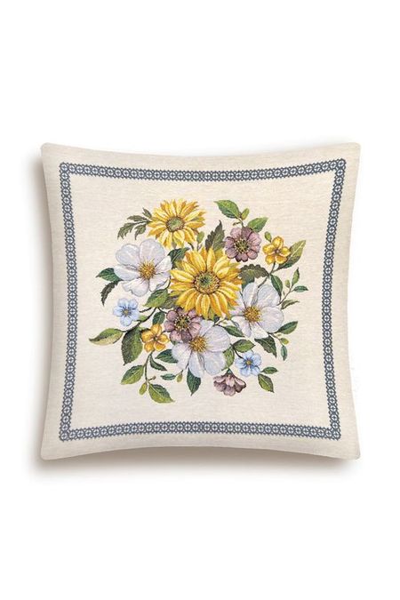 Наволочка декоративная из гобелена с принтом Цветок солнца Le Gobelin 1250₽