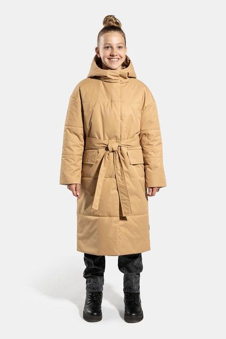 Пальто утепленное с капюшоном Kisu 9675₽