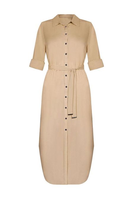 Платье-рубашка из вискозы с поясом MARC ANDRE 8490₽