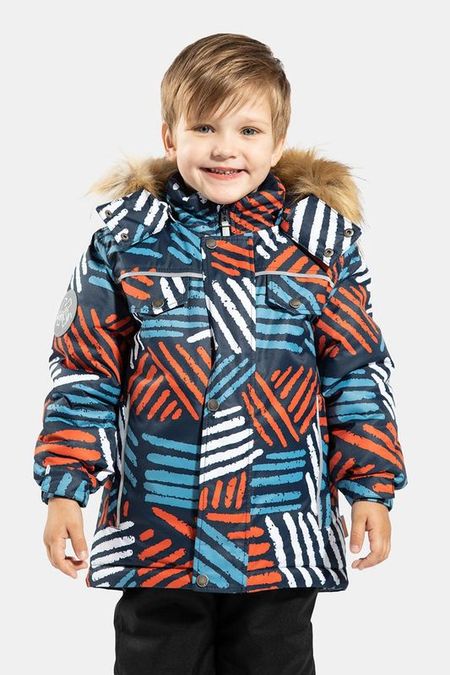 Куртка утепленная с меховой опушкой Kisu 11475₽