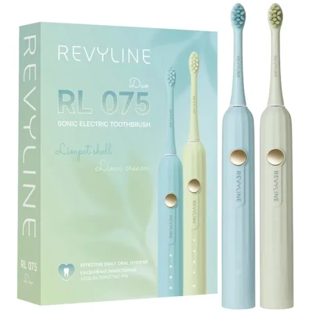 Набор зубных щеток Revyline Revyline RL 075 DUO БирюзовыйЗеленый 8990₽