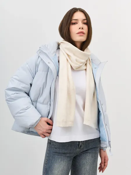 Молочный шарф из смесовой вискозы SAVAGE 1799₽