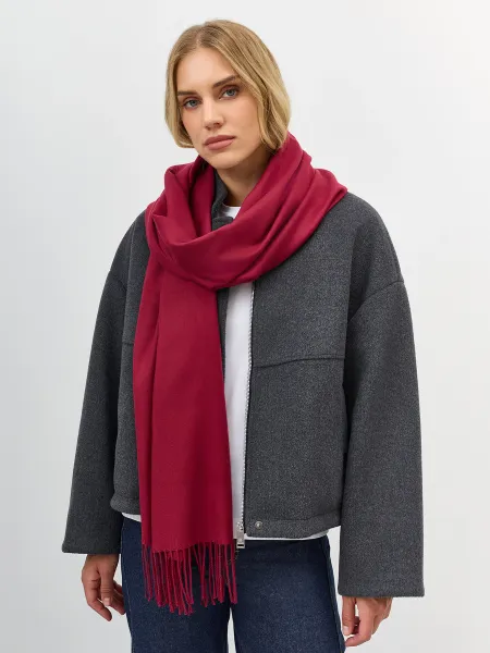 Тонкий яркий палантин с бахромой SAVAGE 1699₽