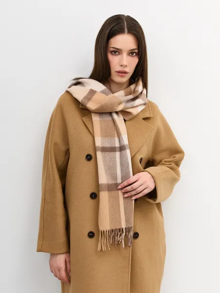 Шерстяной шарф в клетку SAVAGE 2599₽