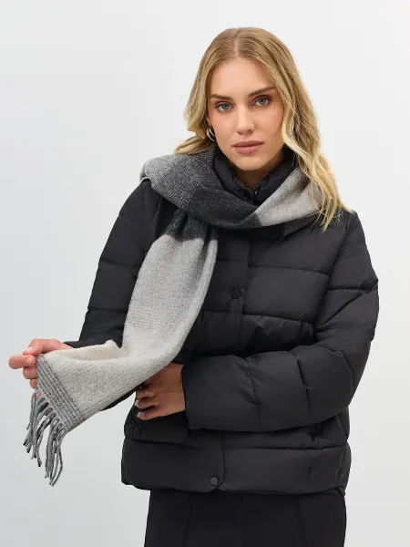 Шарф из 100 шерсти с клетчатым принтом SAVAGE 2599₽