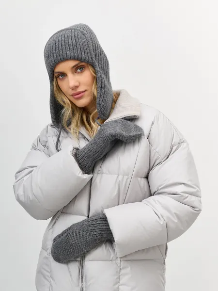 Вязаная шапка-ушанка SAVAGE 2999₽