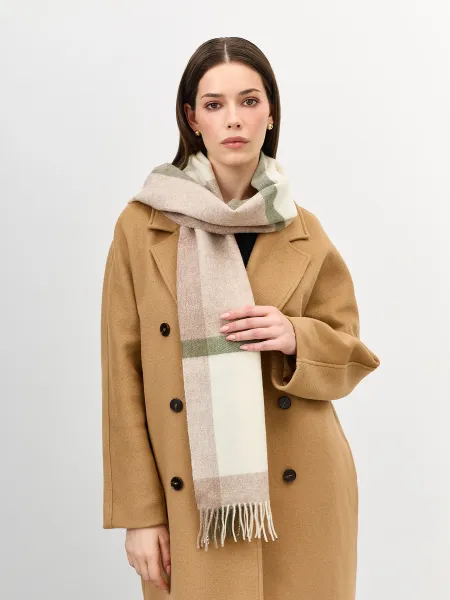 Шерстяной шарф в клетку SAVAGE 2599₽