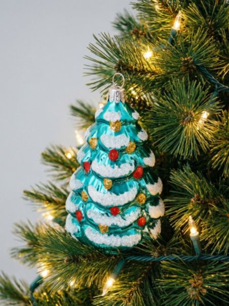 Ёлочная игрушка «Ёлочка», ручная работа, d=8 см