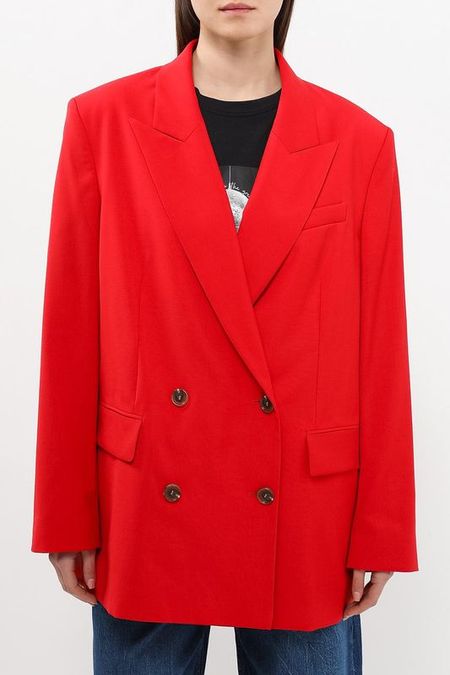 Пиджак шерстяной двубортный BOSS 33790₽