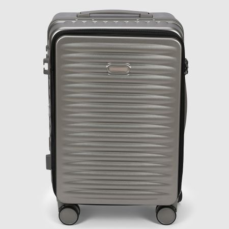 Чемодан Smarter Luggage из поликарбоната, размер 20, шампань 36х25х57 см