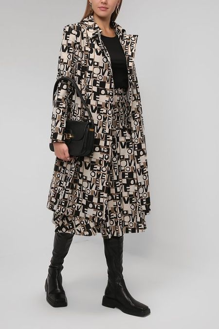 Юбка миди с текстовым принтом Paola Ray 7490₽