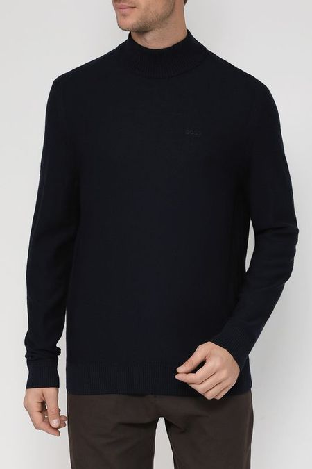 Пуловер с воротником из смесовой шерсти BOSS 14242₽
