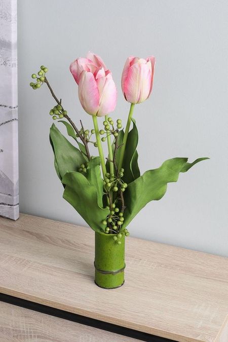 Декоративная композиция Bambou S Tulipe Pauline H