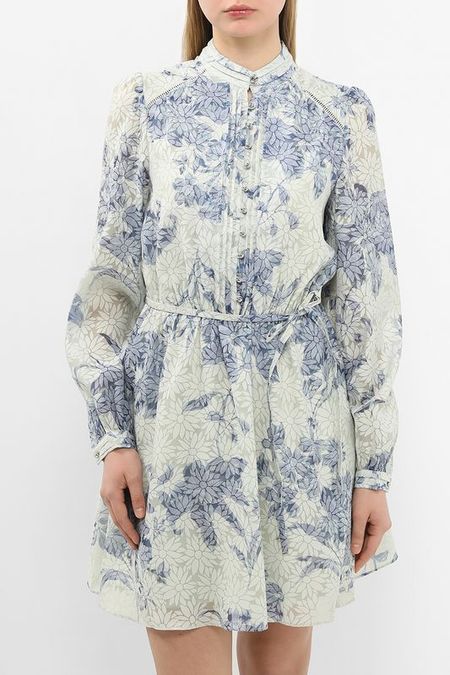 Платье-рубашка с воротником стойкой и принтом Guess 9810₽