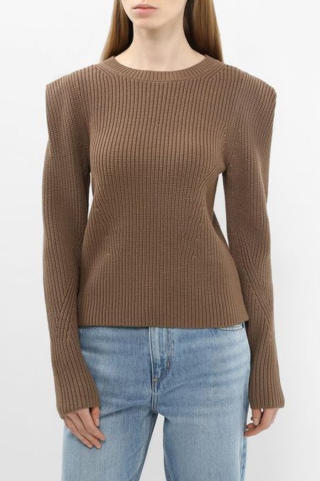 Джемпер вязаный с отделкой на плечах BOSS 17947₽