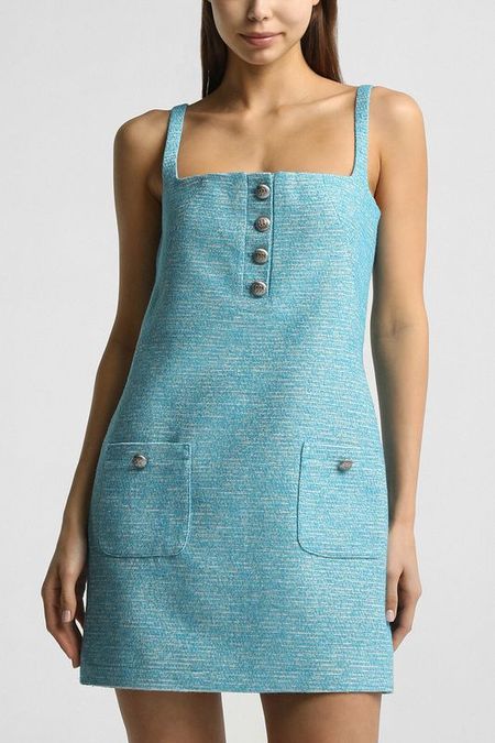 Платье твидовое на лямках с карманами BELUCCI 7342₽