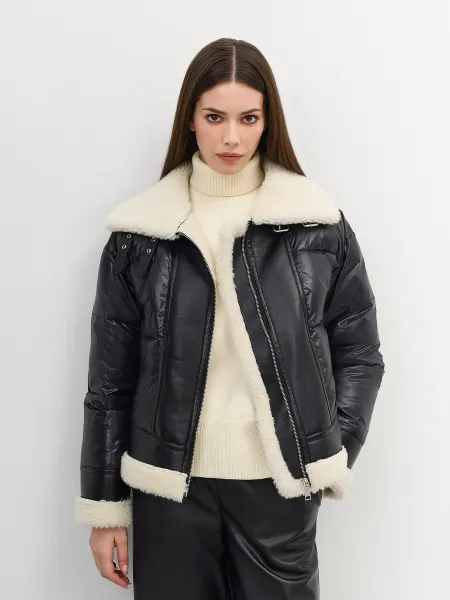 Комбинированная куртка с овчиной SAVAGE 7799₽