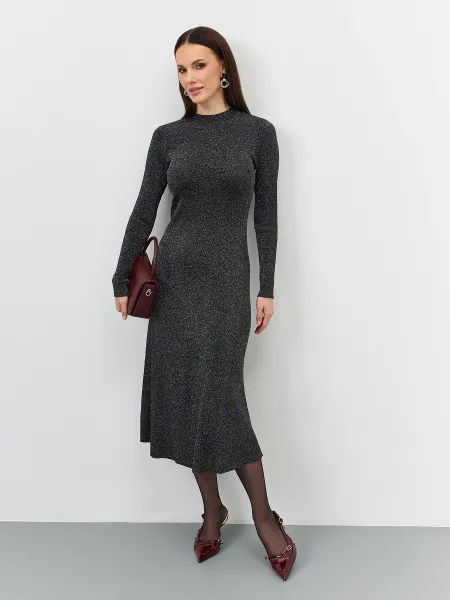 Платье с мерцающим люрексом и отрытой спиной SAVAGE 4599₽