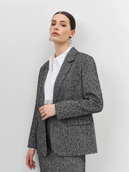 Однобортный жакет из твида SAVAGE 4499₽