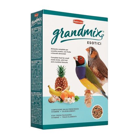 Корм Padovan Grandmix esotici для экзотических птиц комплексный основной - 400 г 228₽