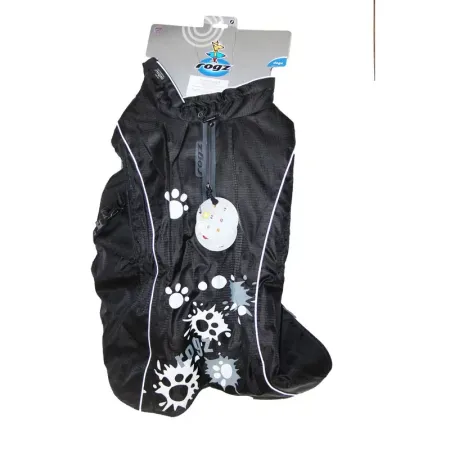 Rogz попона утепленная длина спины собаки черная с белым 48x66x45 см 2963₽