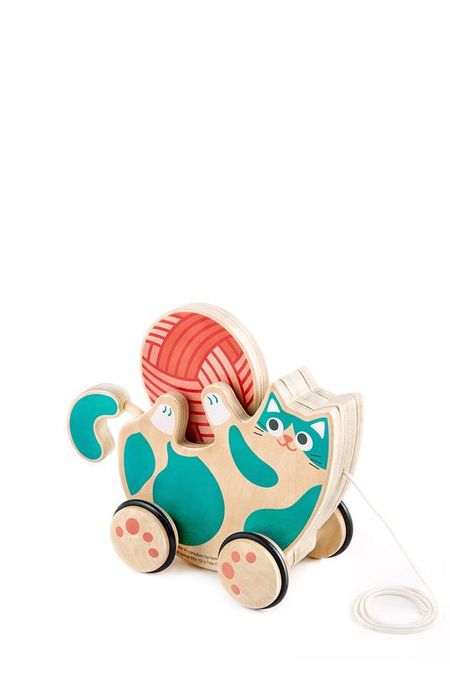 Игрушка каталка-погремушка Игривый котенок Hape 4280₽