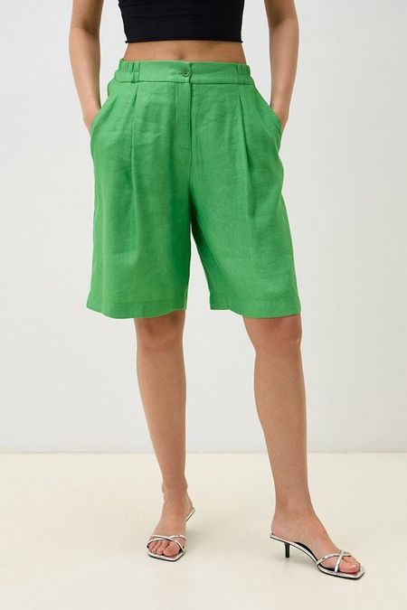 Шорты с добавлением льна на эластичном поясе Auranna 3982₽