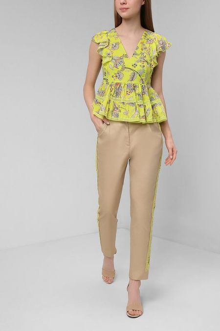 Брюки с кружевными лампасами TWINSET 12990₽