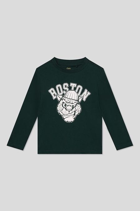 Лонгслив хлопковый с принтом OVS 480₽