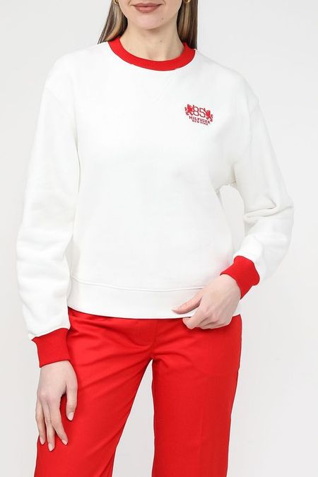 Свитшот хлопковый с контрастными деталями Tommy Hilfiger 12872₽