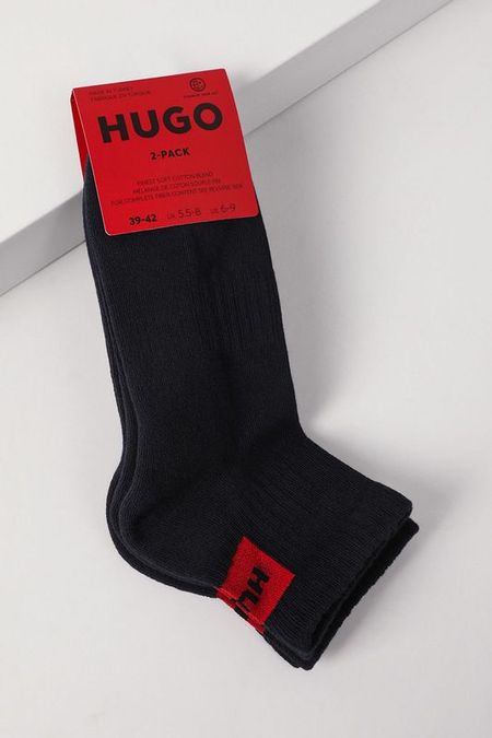 Набор из 2 пар укороченных хлопковых носков HUGO 2190₽