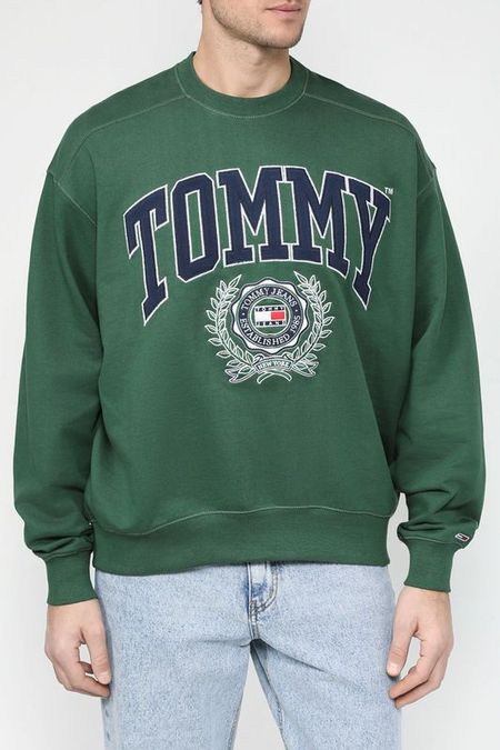 Хлопковый свитшот с логотипом Tommy Jeans 8990₽