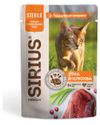 Влажный корм для стерилизованных кошек SIRIUS Premium Sterile полнорационный кусочки в соусе утка с клюквой
