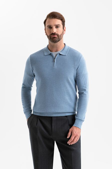 Джемпер поло из хлопка 0₽