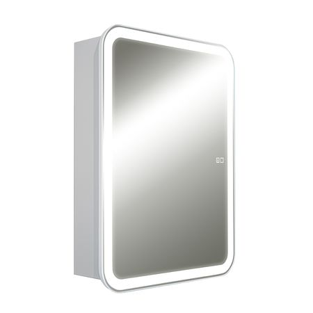 Зеркальный шкаф AQUAme AQM9202 60 с подсветкой цвет Белый 15500₽