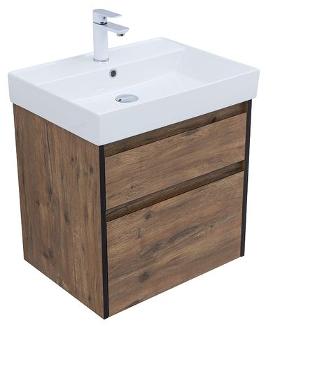 Тумба под раковину Logan Forest 60 343910 подвесная цвет Дуб рустикальный 10312₽