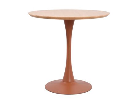 Кухонный стол divanru Тюлип 80 Древесный натуральныйТерракотовый 12990₽