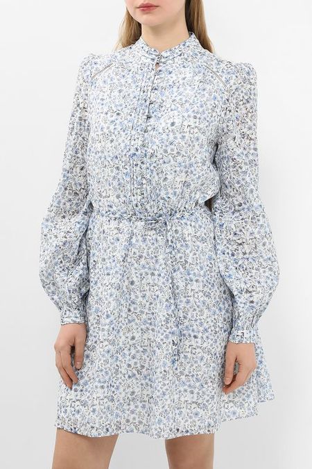 Платье-рубашка с воротником стойкой и принтом Guess 9810₽