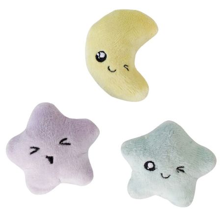 Petstages игрушка для кошек звездочки и луна - 3 шт в комплекте 695₽