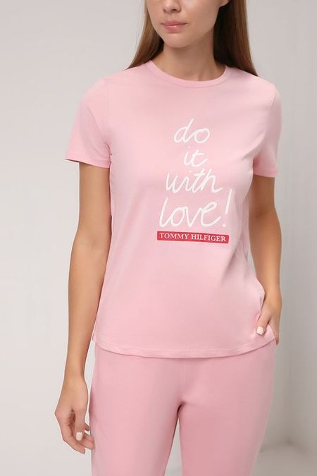 Футболка с текстовым принтом Tommy Hilfiger 1850₽