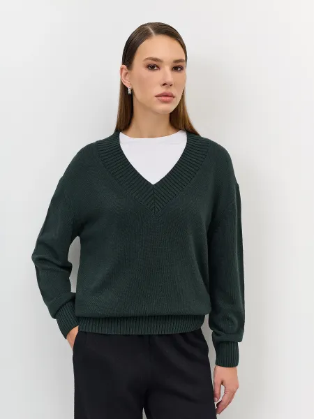 Базовый джемпер с V-образным вырезом SAVAGE 4399₽