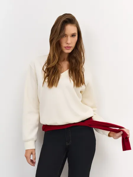 Джемпер из вискозы с V-образным вырезом SAVAGE 3799₽