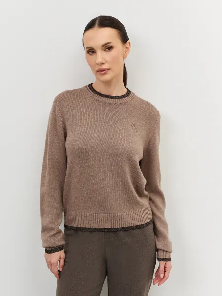 Вязаный джемпер с контрастным кантом SAVAGE 3999₽