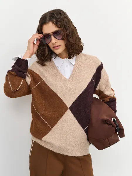 Свитер с узором аргайл SAVAGE 4399₽