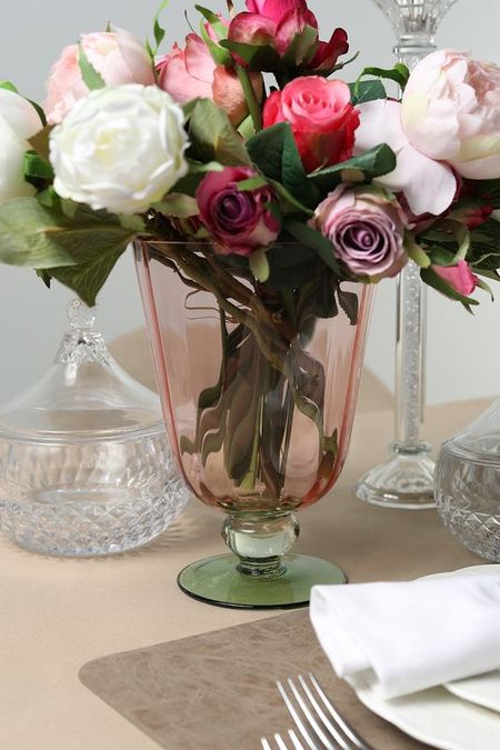 Ваза на ножке стеклянная EDG 4590₽