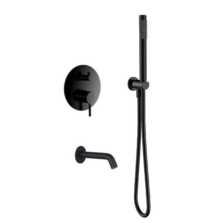 Душевая система AQUAme AQM8406MB цвет Черный матовый