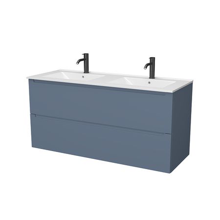Тумба под раковину ЗОВ Дион 120 D120S подвесная цвет Серо-синий 54111₽