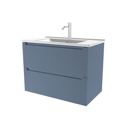 Тумба под раковину ЗОВ Дион 80 D80S подвесная цвет Серо-синий 38302₽